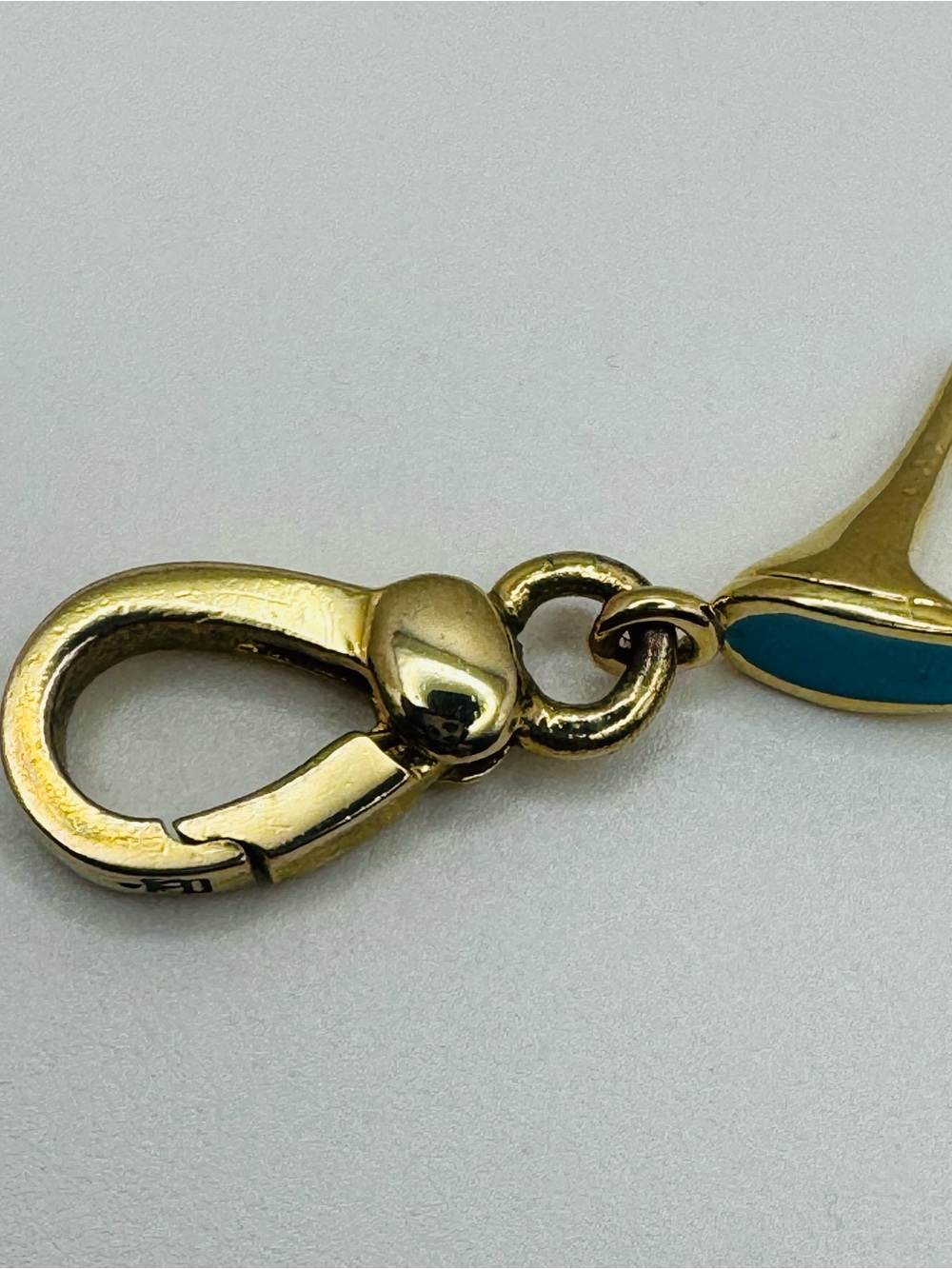 Juicy Couture Gold-Tone High Heel Charm with Turquoise Enamel - Picture 5 of 7